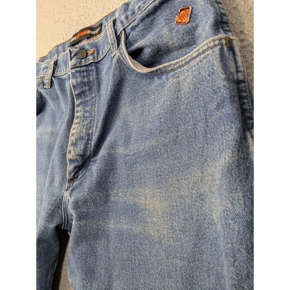 Wrangler 31 Relaxed Fit FR Jeans Mens 38x32 (Fits 34.5x30) 10FR31MWZ Blue - Picture 14 of 16